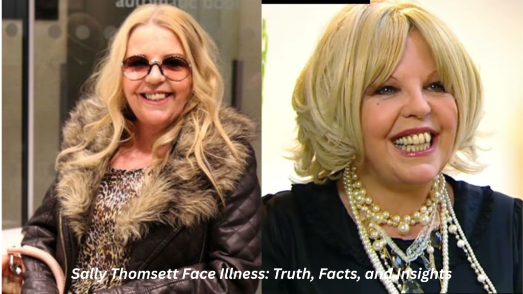 sally thomsett face illness