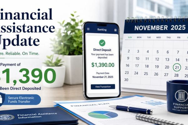 $1390 direct deposit november 2025
