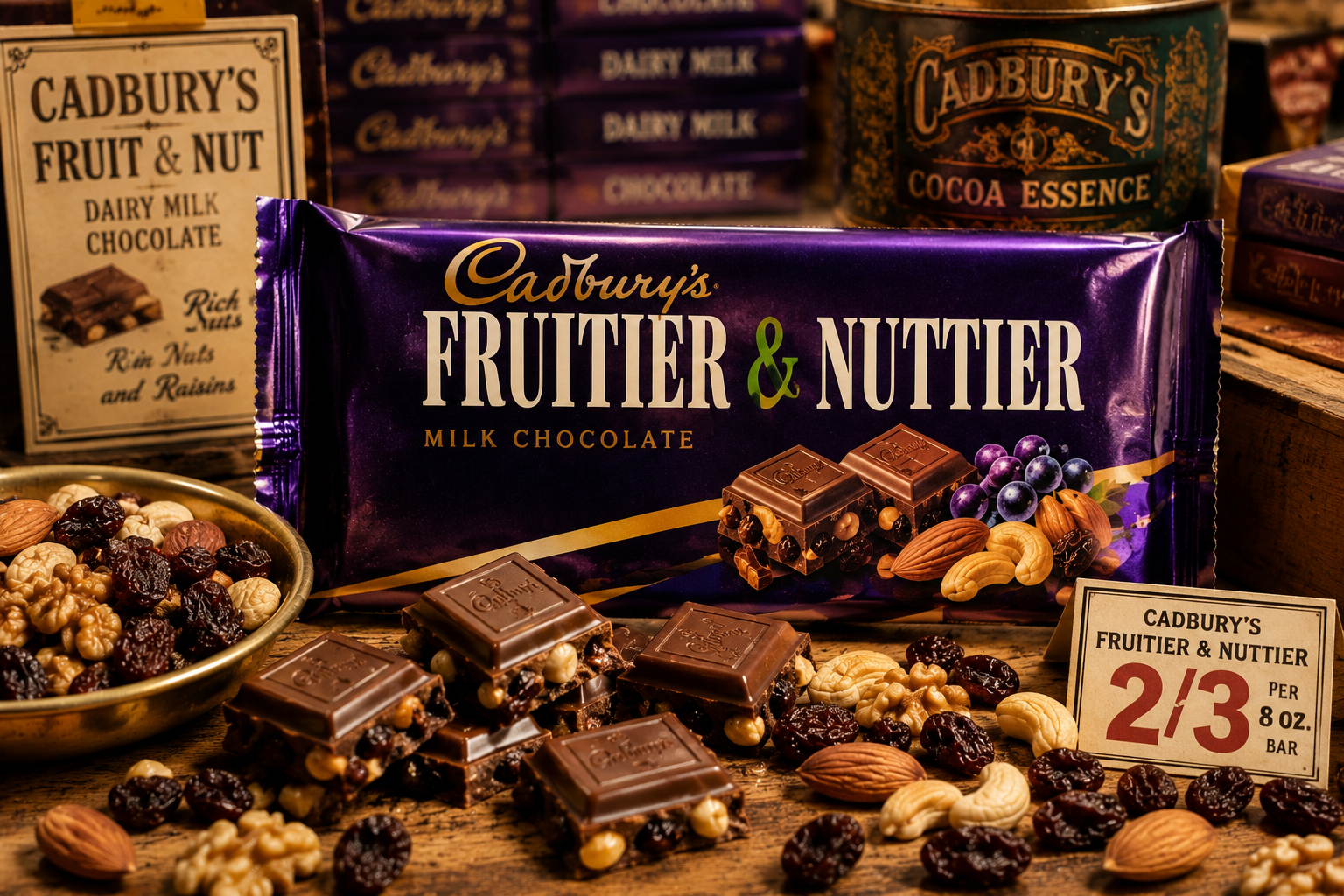 cadbury fruitier nuttier discontinued