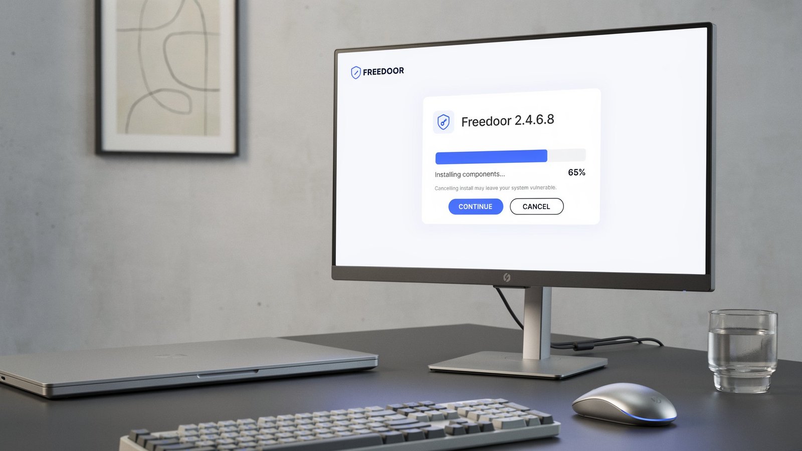 how to install freedoor2.4.6.8