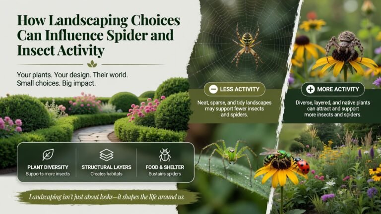 How Landscaping Choices Can Influence Spider and Insect Activity